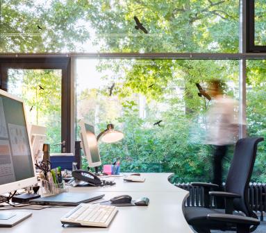 Ein Büro bei FIZ Karlsruhe